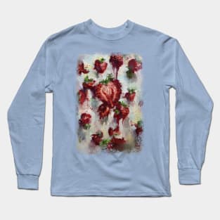 Strawberry painting Long Sleeve T-Shirt